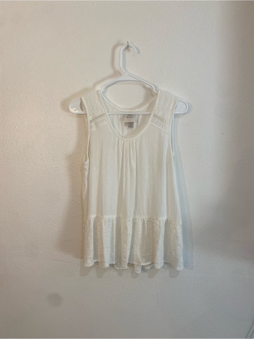Knox Rose Women's Medium White Boho top